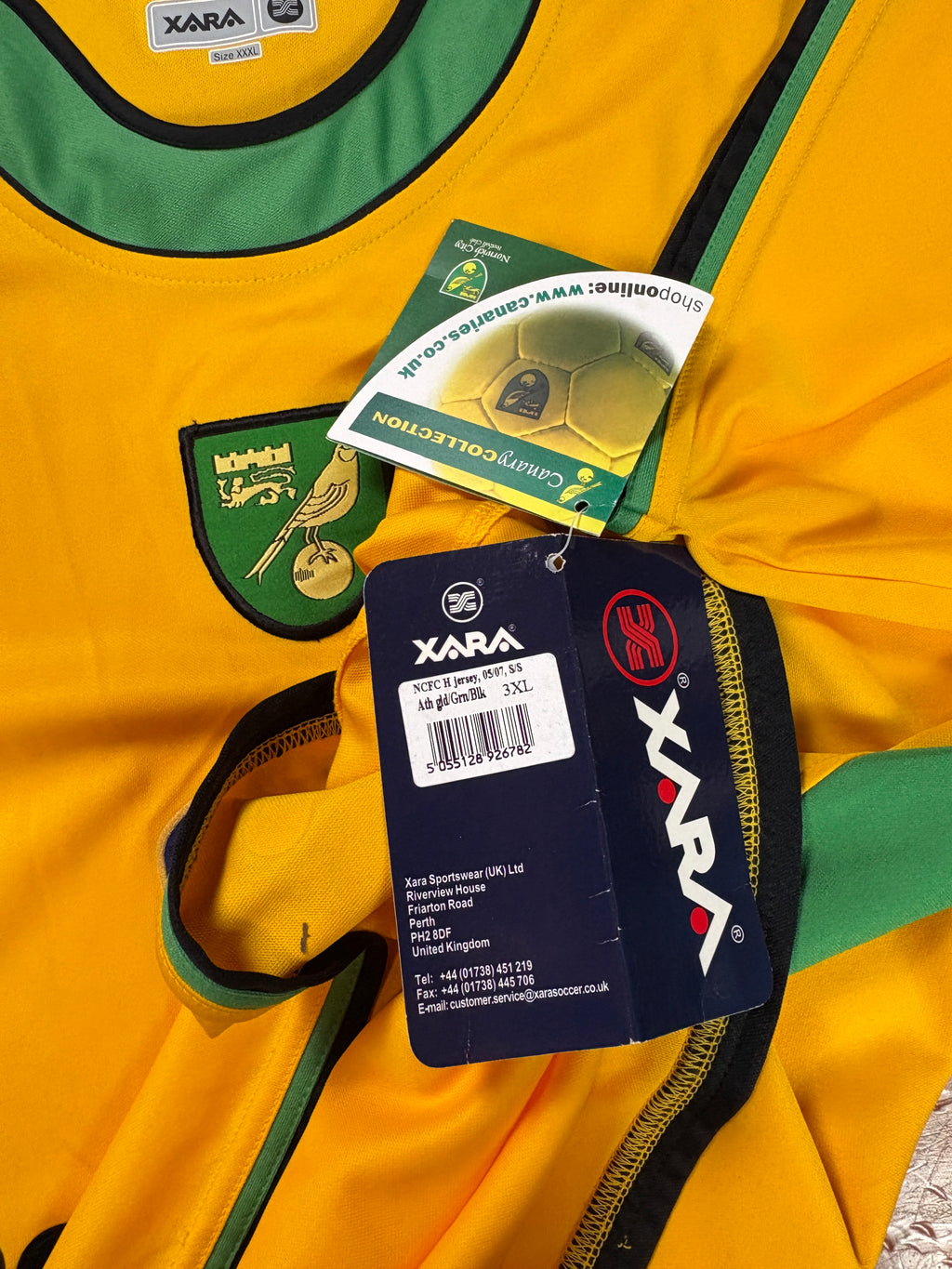 Norwich 2003/04 Home Xara Football Shirt XXXL