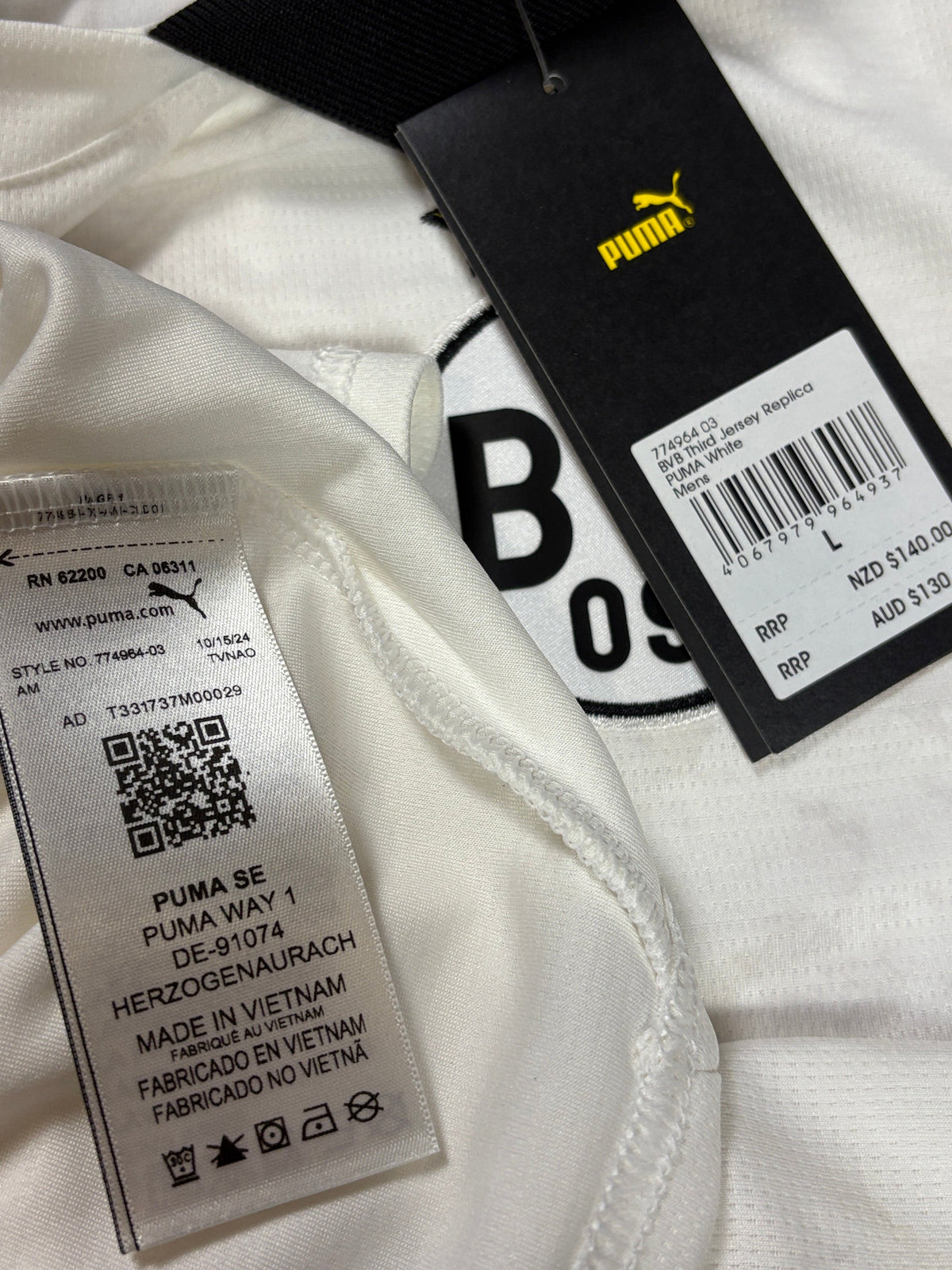 Dortmund 2024/25 Third Puma Football Shirt Large Adeyemi 27