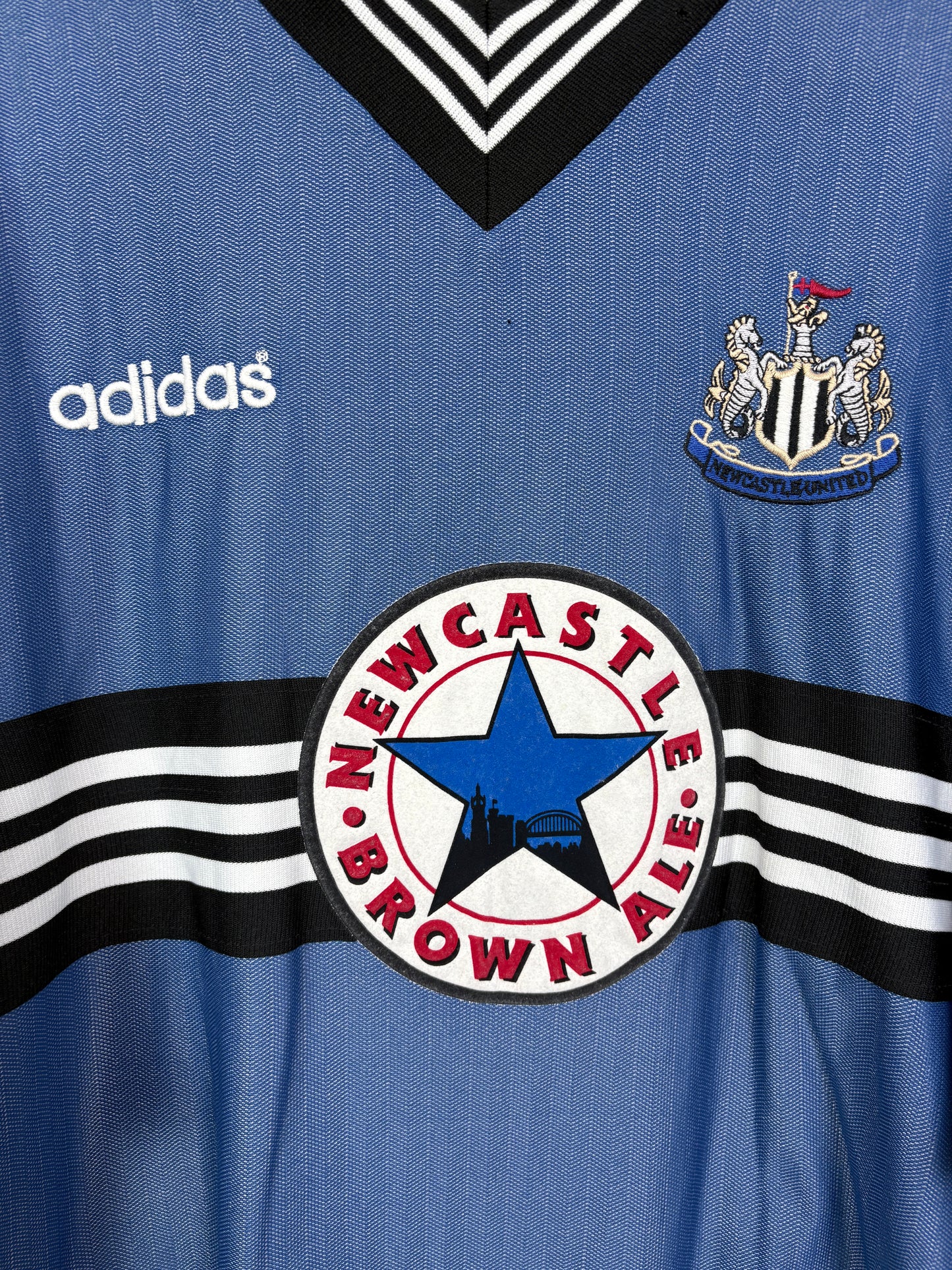 Newcastle United 1996/97 Away Adidas Football Shirt XL Shearer 9