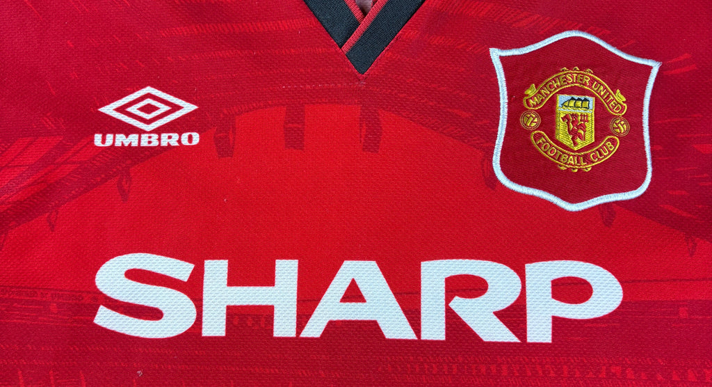 Manchester United 1994/96 Home Umbro Football Shirt Large