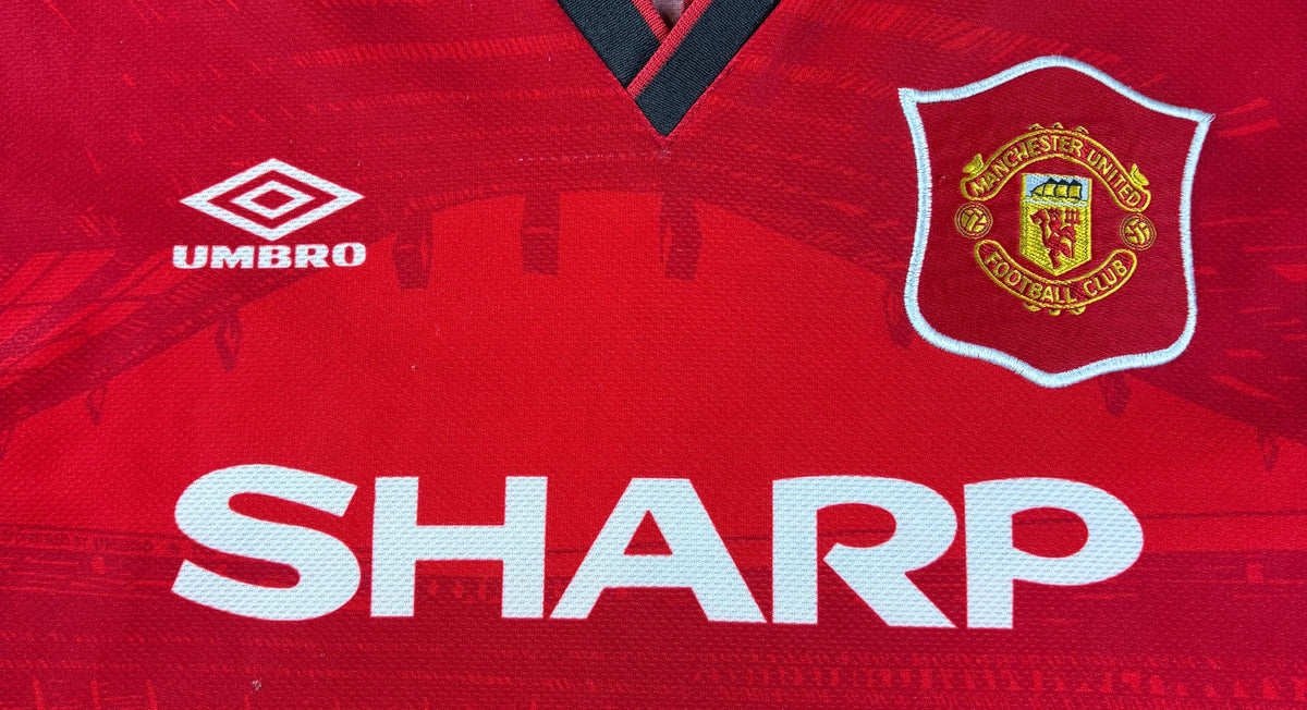 Manchester United 1994/96 Home Umbro Football Shirt Large