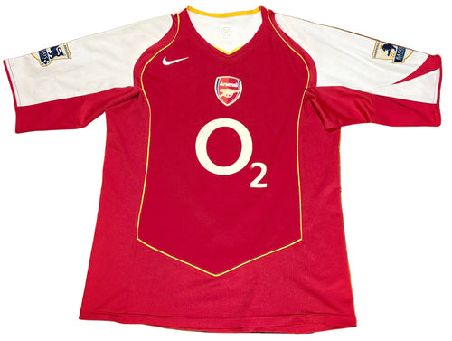 Arsenal 2004/05 Home Nike Football Shirt Large Reyes 9