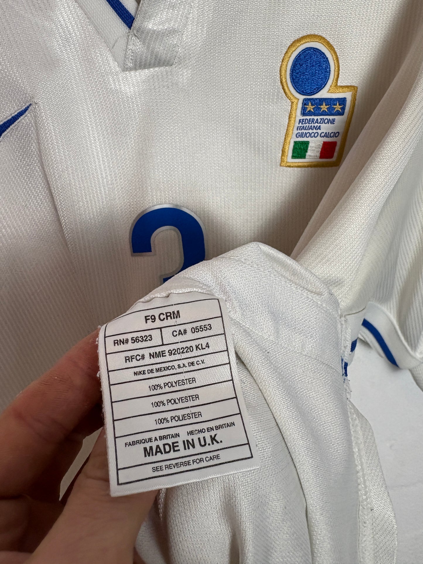 Italy 1998 Away Large Maldini 3