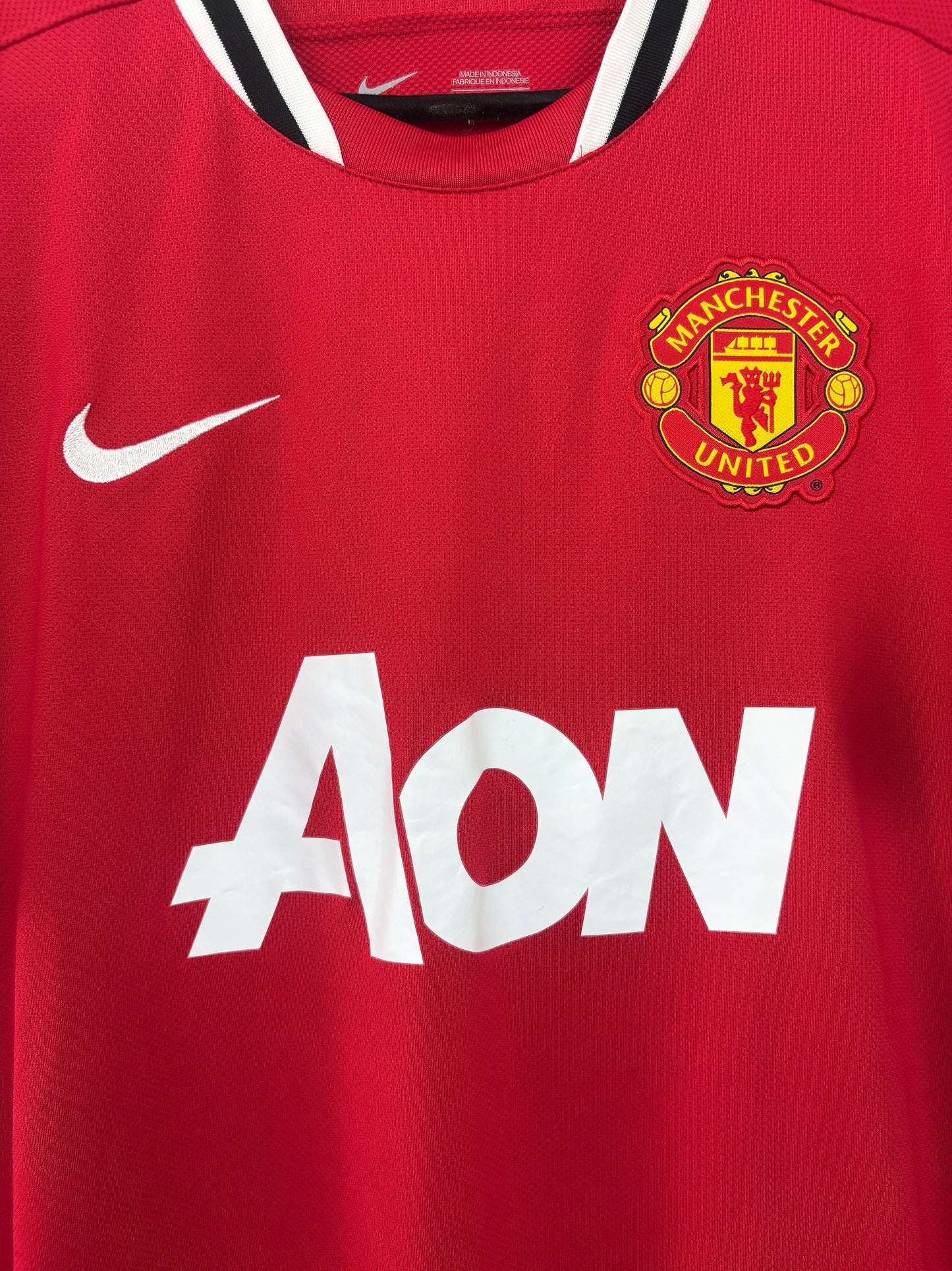 Manchester United 2011/12 Home Nike Football Shirt L Nani 17