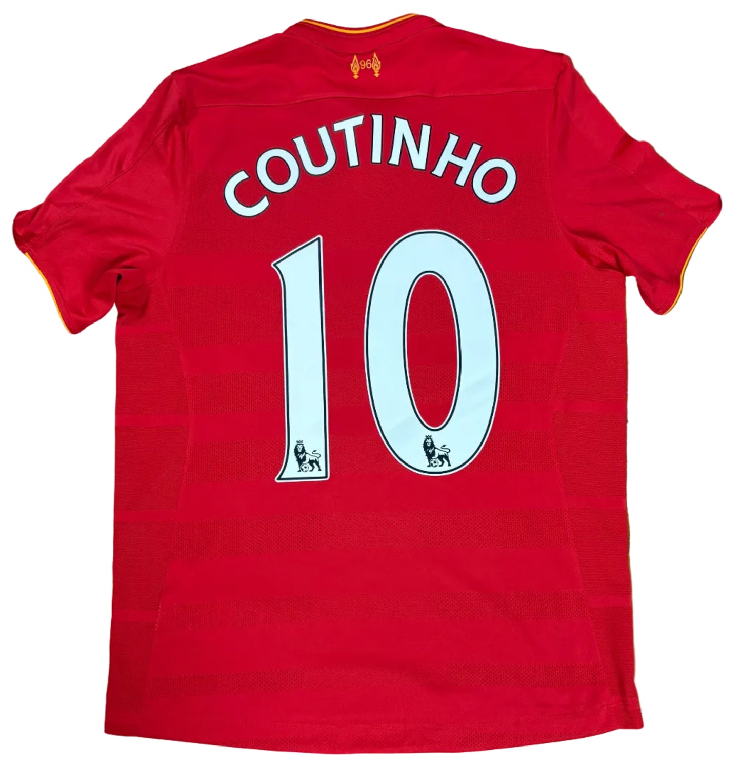 Liverpool 2015/16 Home New Balance Football Shirt Small Coutinho 7