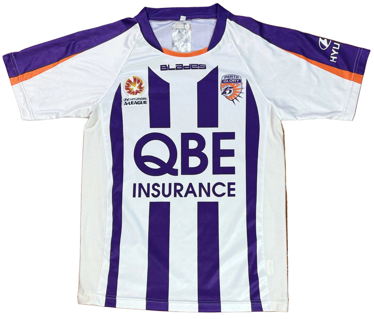 Perth Glory 2011/13 Home Blades Football Shirt Medium