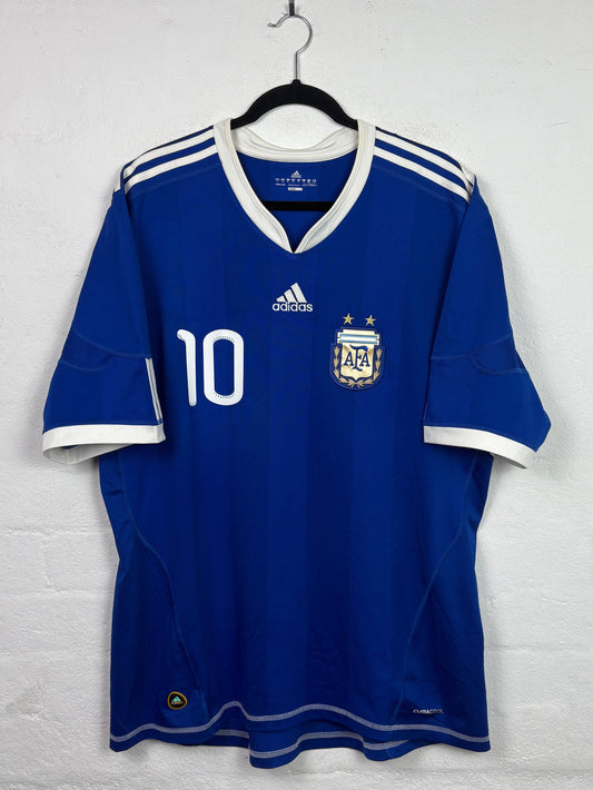 Argentina 2010 Away Adidas Football Shirt XL Messi 10
