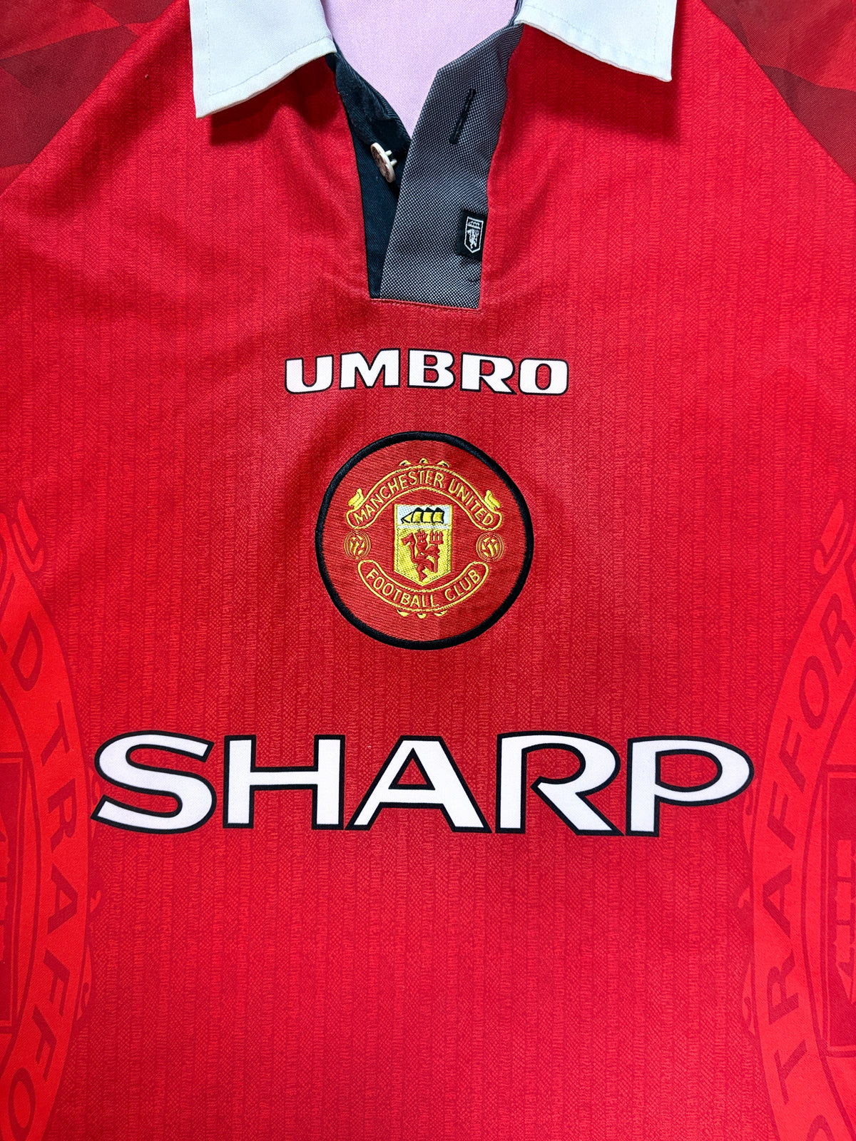 Manchester United 1997/98 Home Umbro Football Shirt Extra Large