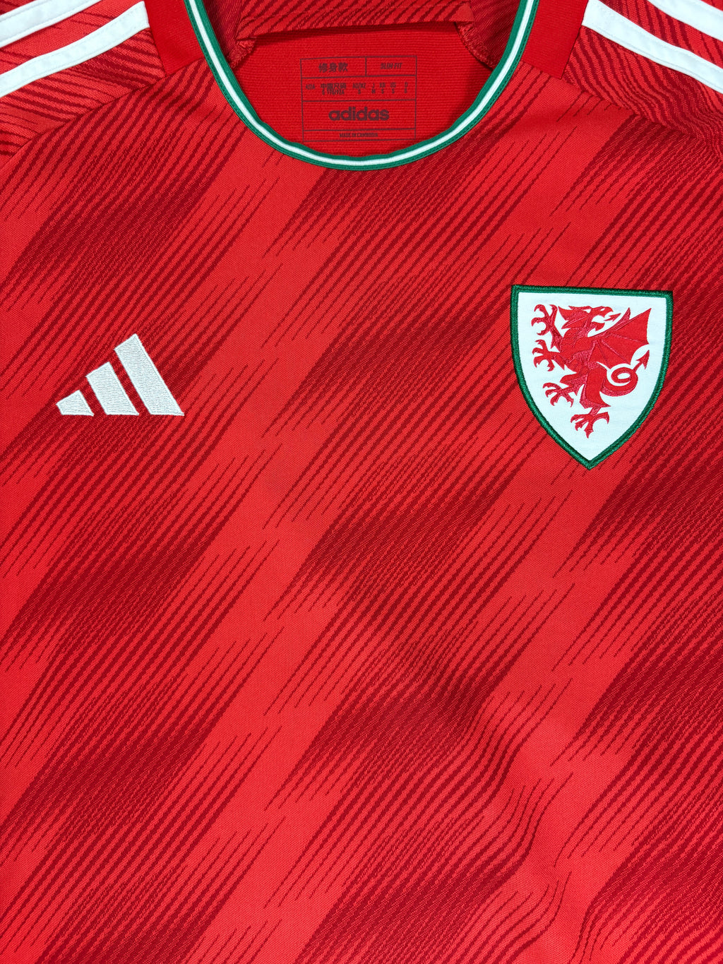 Wales 2022 Home Adidas Football Shirt Small