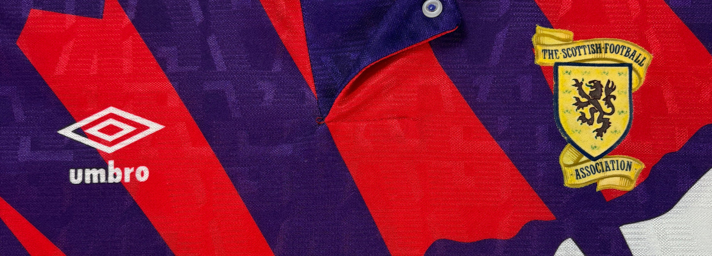 Scotland 1992 Away Umbro Football Shirt Extra Large