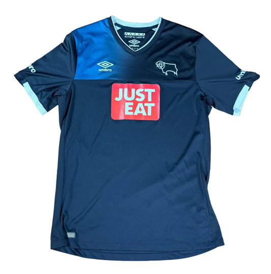 Derby 2016/17 Away Umbro Football Shirt Medium