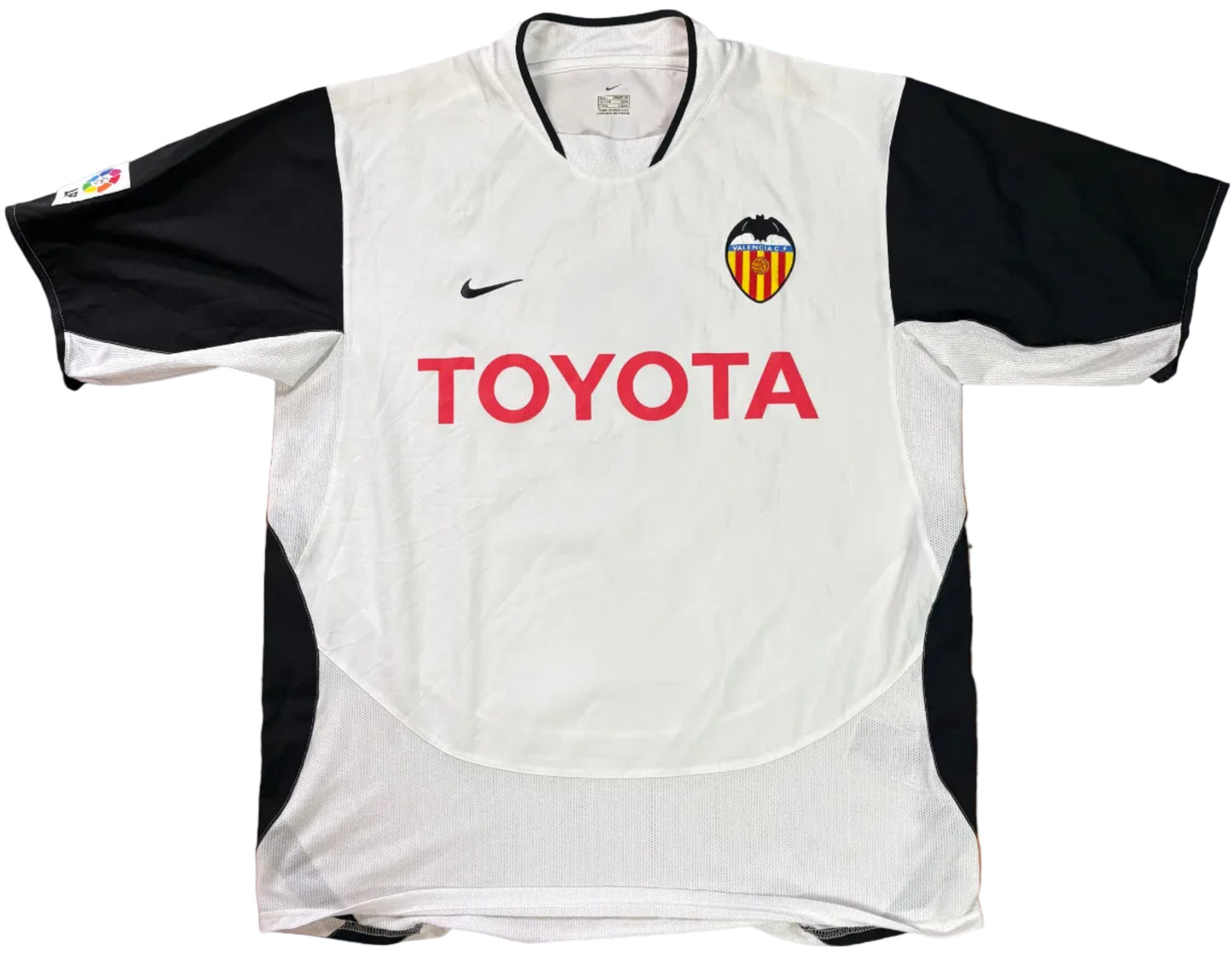 Valencia 2003/04 Home Nike Football Shirt Large Baraja 8