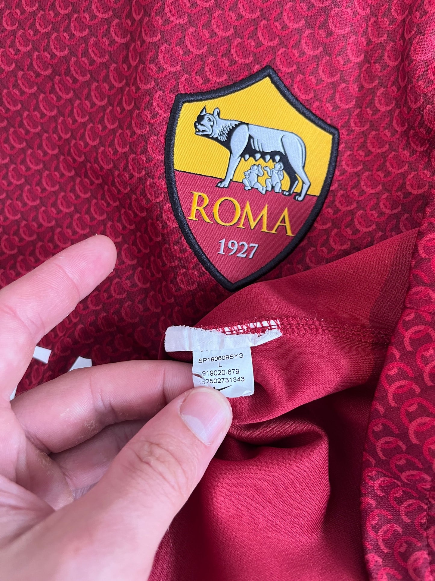 As Roma 2018/19 Home Large De Rossi 16