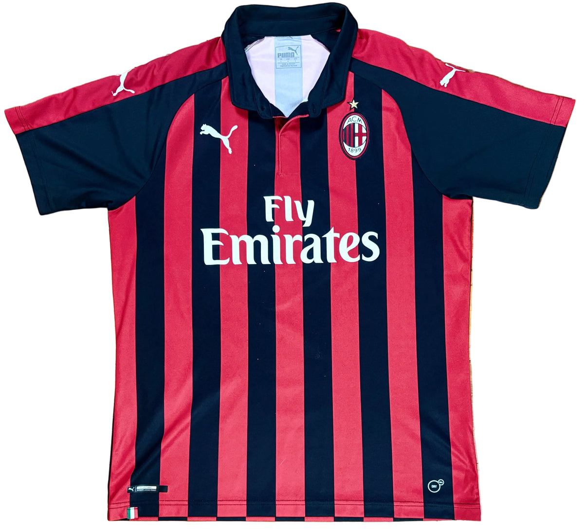 Ac Milan 2018/19 Home Puma Football Shirt Large