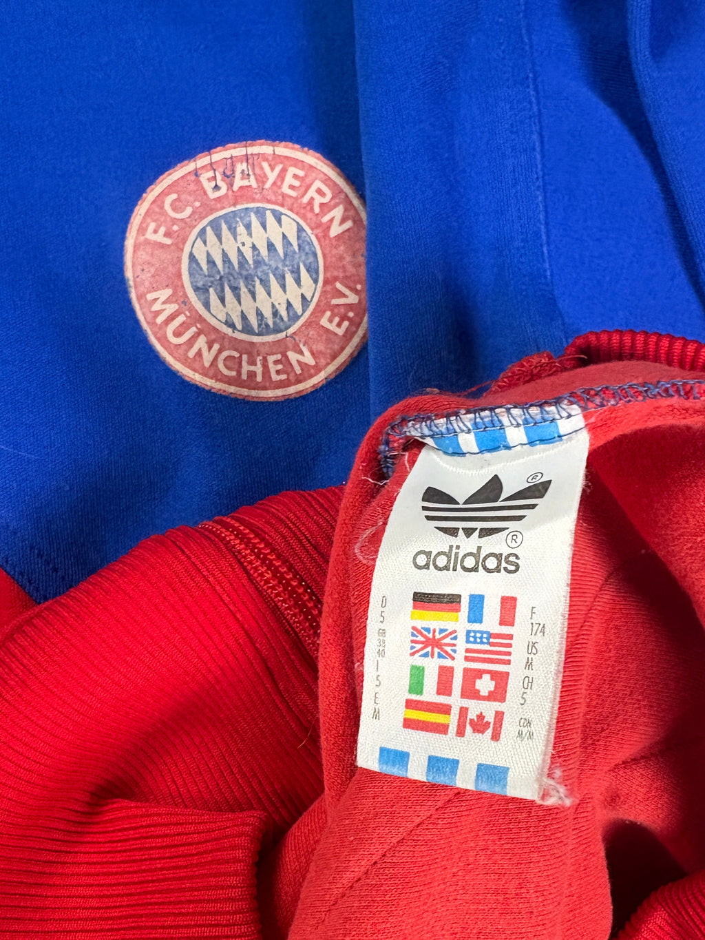 Bayern Munich 1993/95 Tracksuit Jacket Adidas Medium