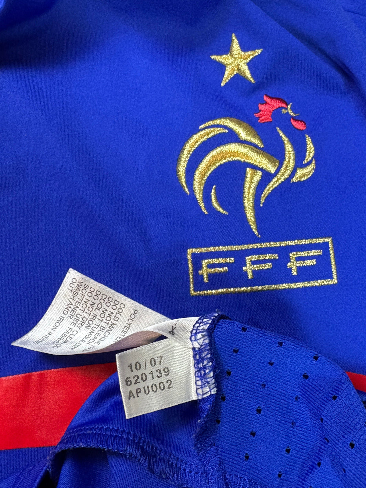 France 2008 Home Adidas Football Shirt Large