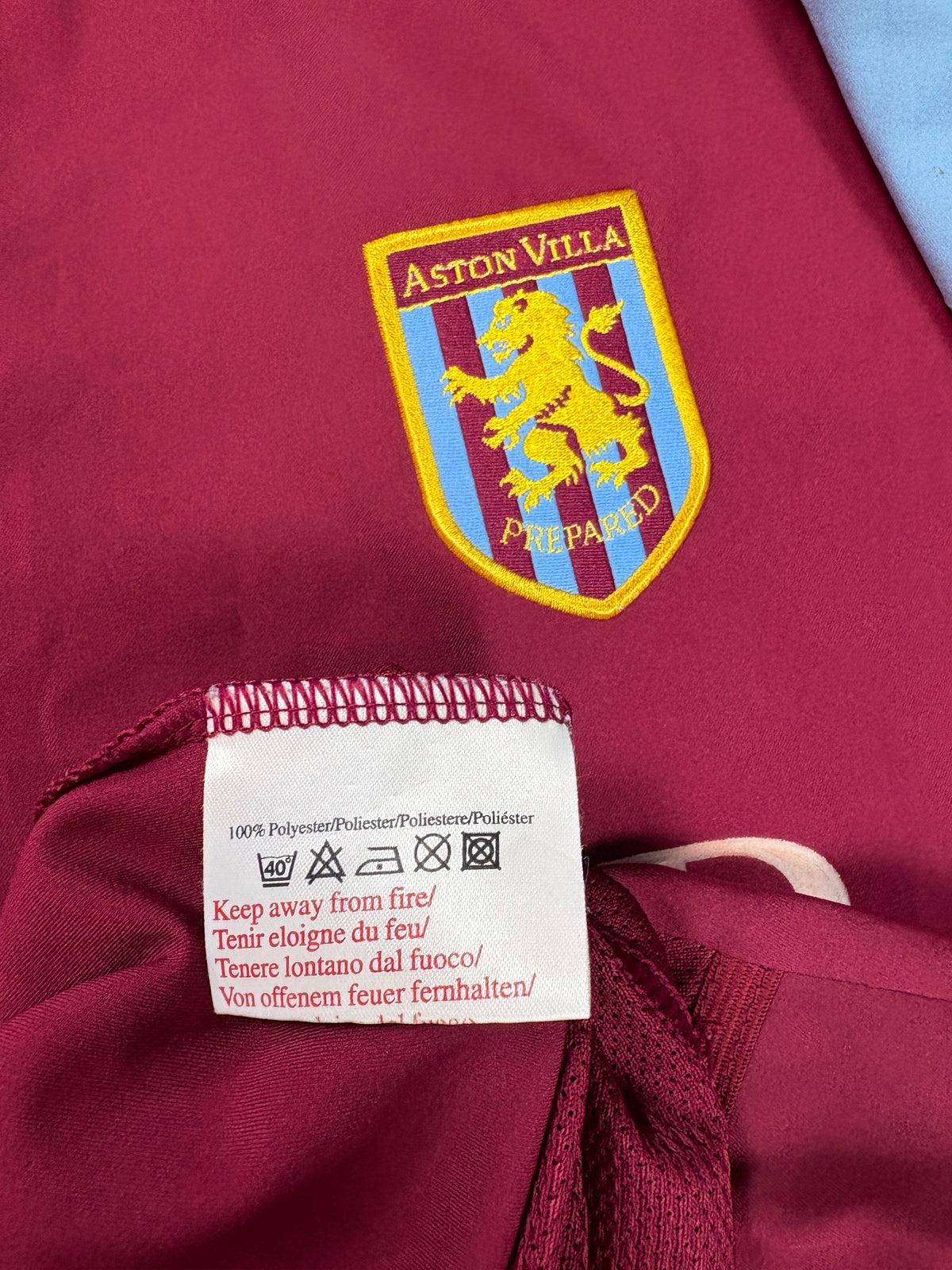 Aston Villa 2002/03 Home Reebok Football Shirt Small McCann 8