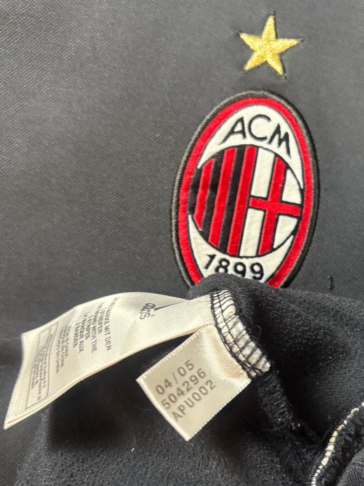 Ac Milan 2004/05 Jacket Adidas Football Jacket Large
