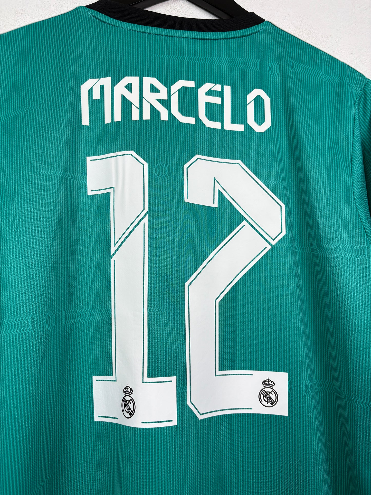 Real Madrid 2021/22 Third Adidas Football Shirt L Marcelo 12