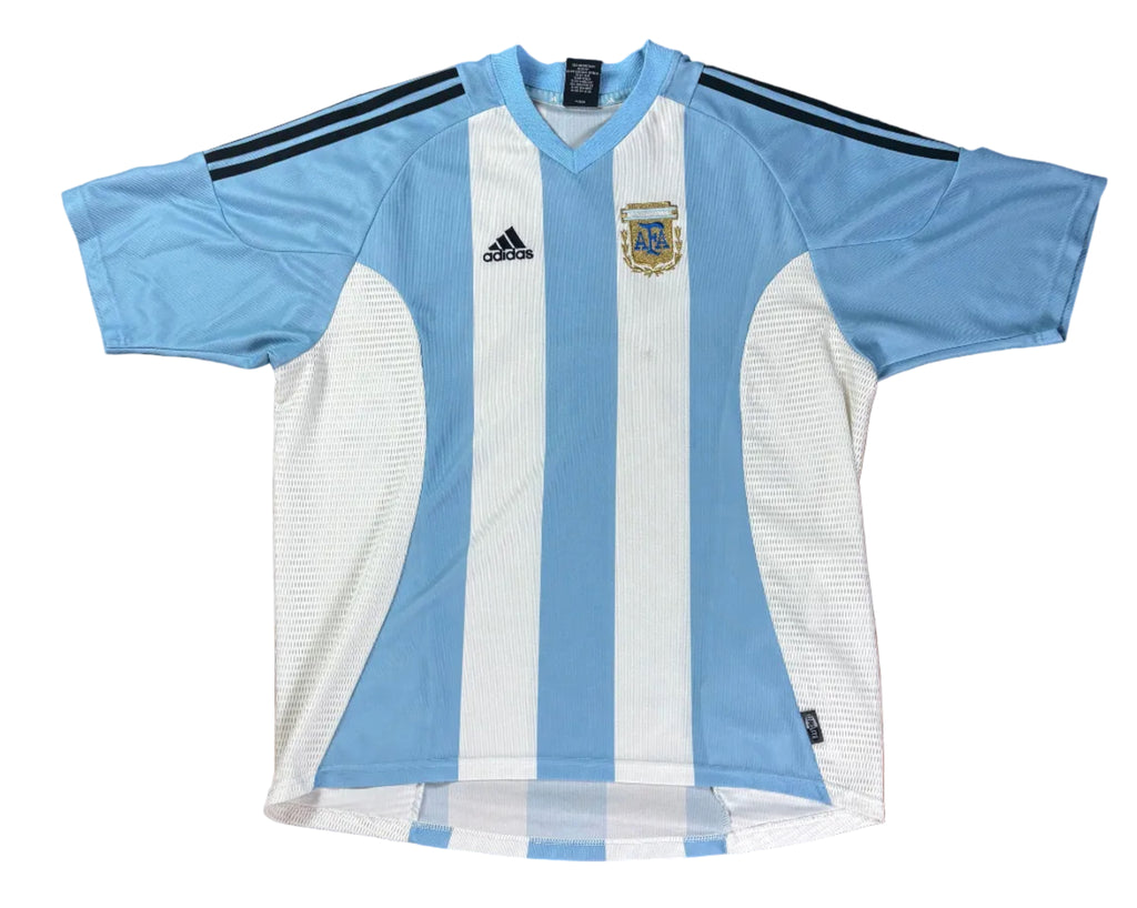 Argentina 2002/04 Home Adidas Football Shirt Extra Large