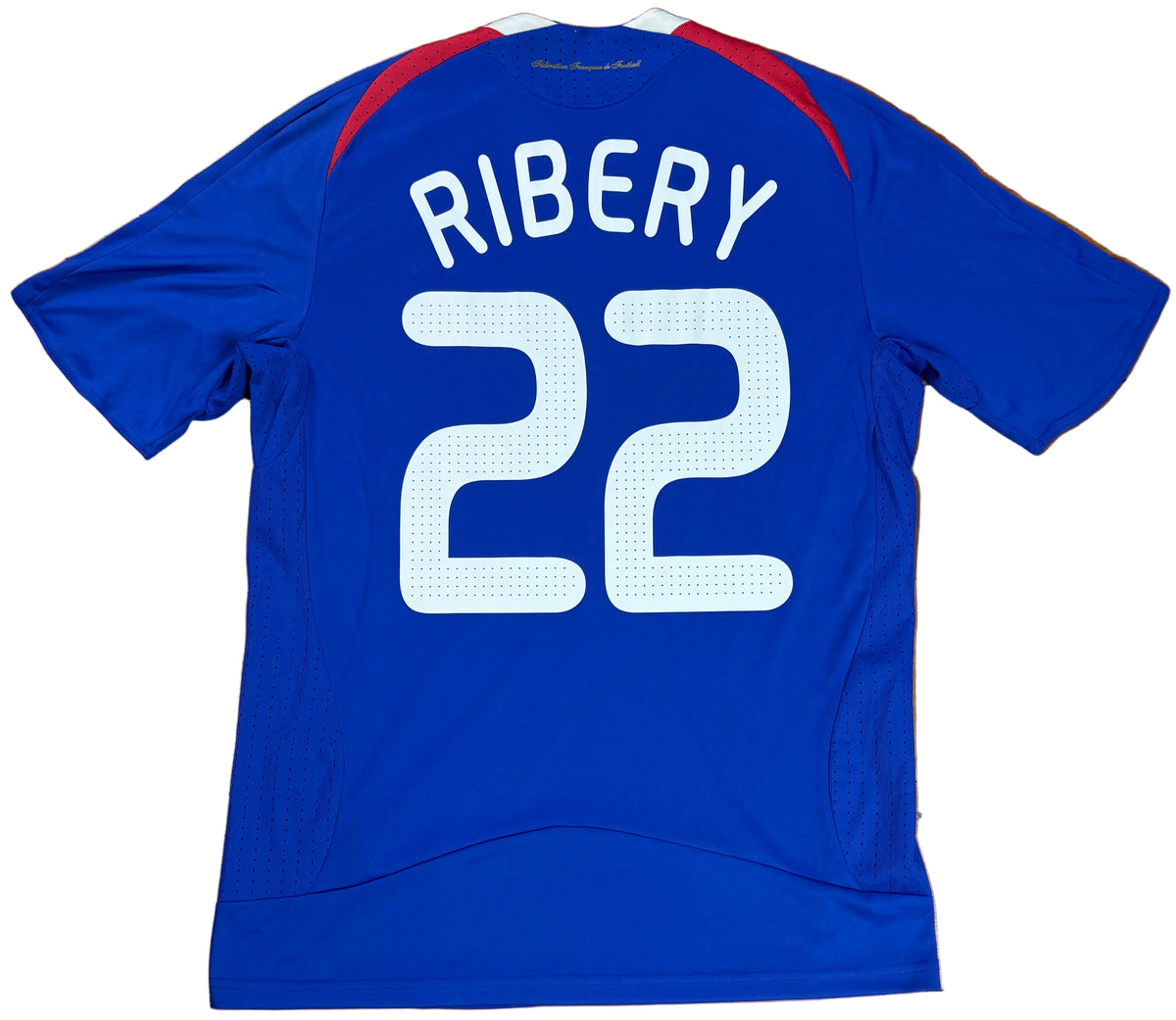 France 2008 Home Adidas Football Shirt Medium Ribery 22