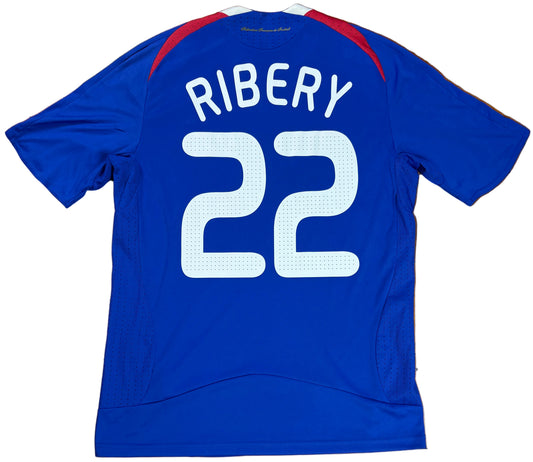France 2008 Home Adidas Football Shirt Medium Ribery 22
