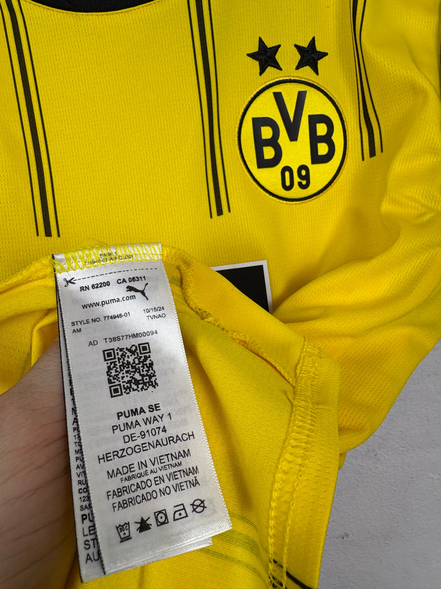 Dortmund 2024/25 Home Puma Football Shirt M Adeyemi 27