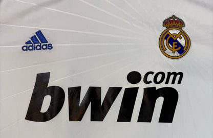 Real Madrid 2010/11 Home Adidas Football Shirt Large Pepe 3