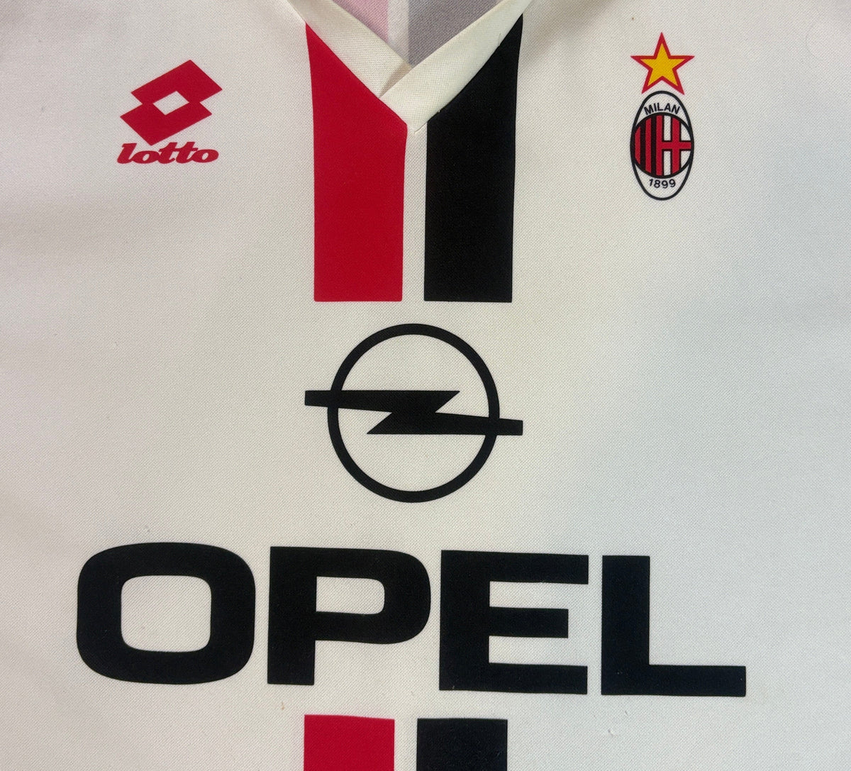 Ac Milan 1995/96 Away Lotto Football Shirt Extra Large