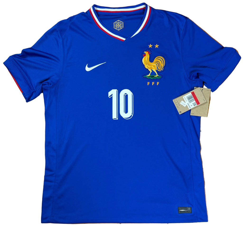 France 2024 Home Nike Football Shirt Large Mbappe 10