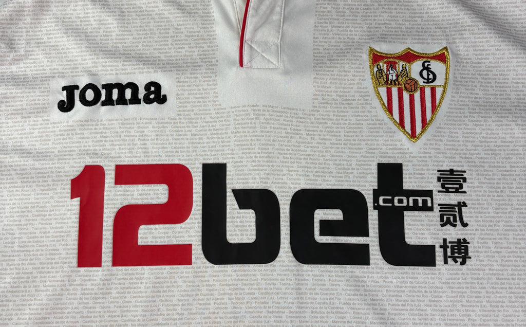 Sevilla 2009/10 Home Joma Football Shirt Large