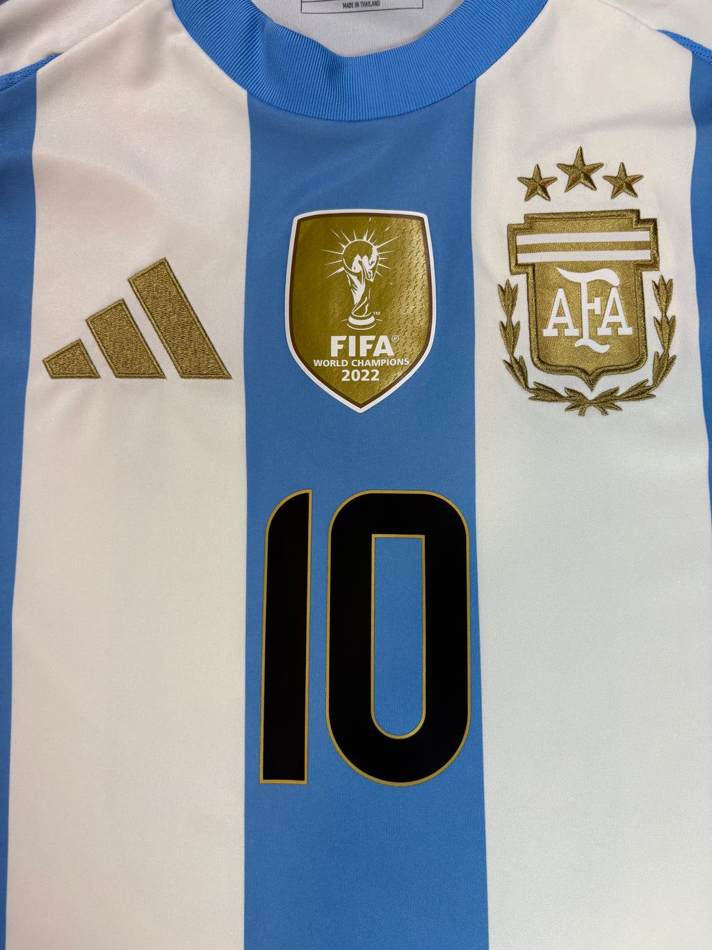Argentina 2024 Home Adidas Football Shirt Large Messi 10