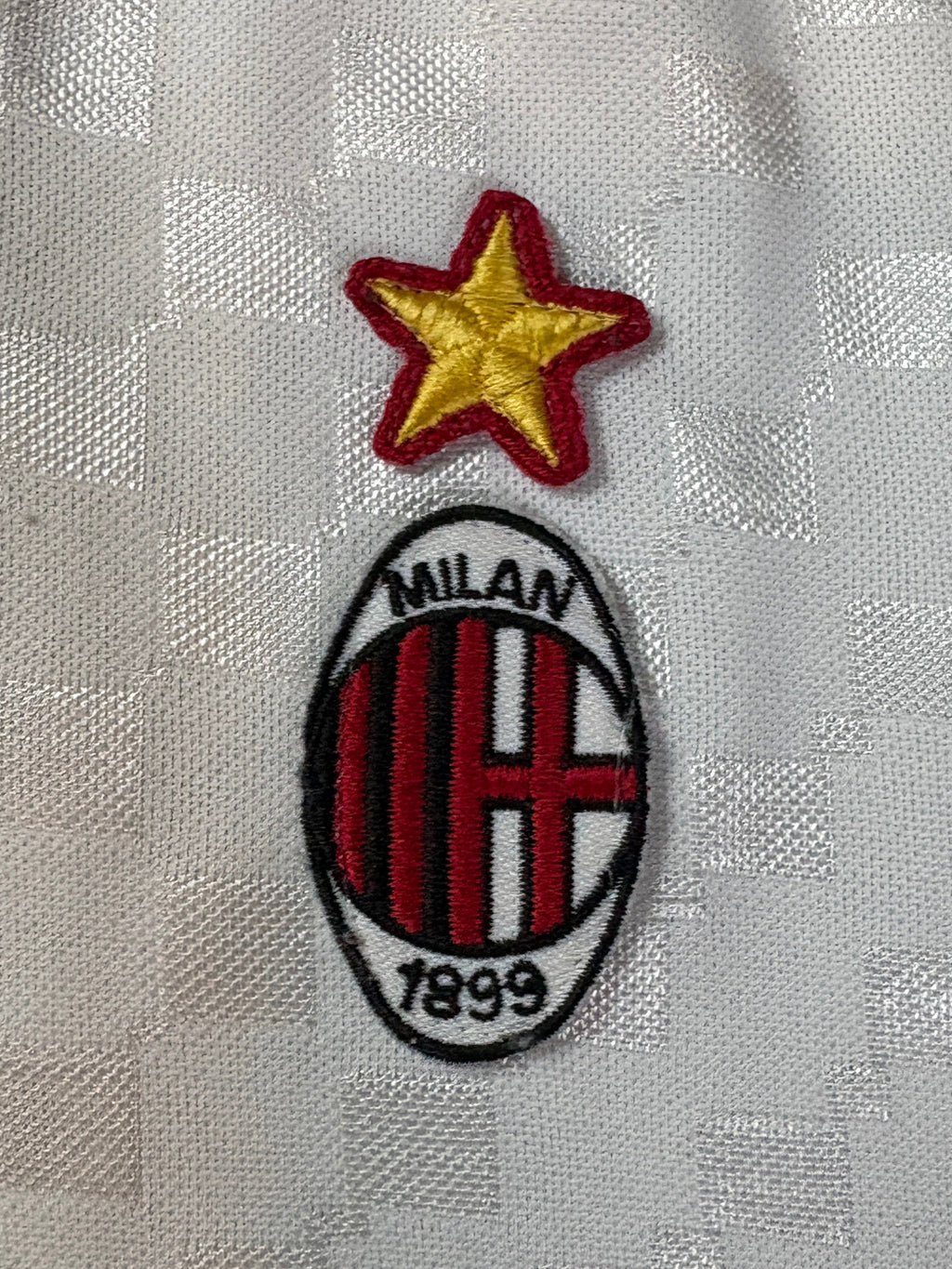 Ac Milan 1996/97 Away Lotto Football Shirt Extra Large 9 Weah
