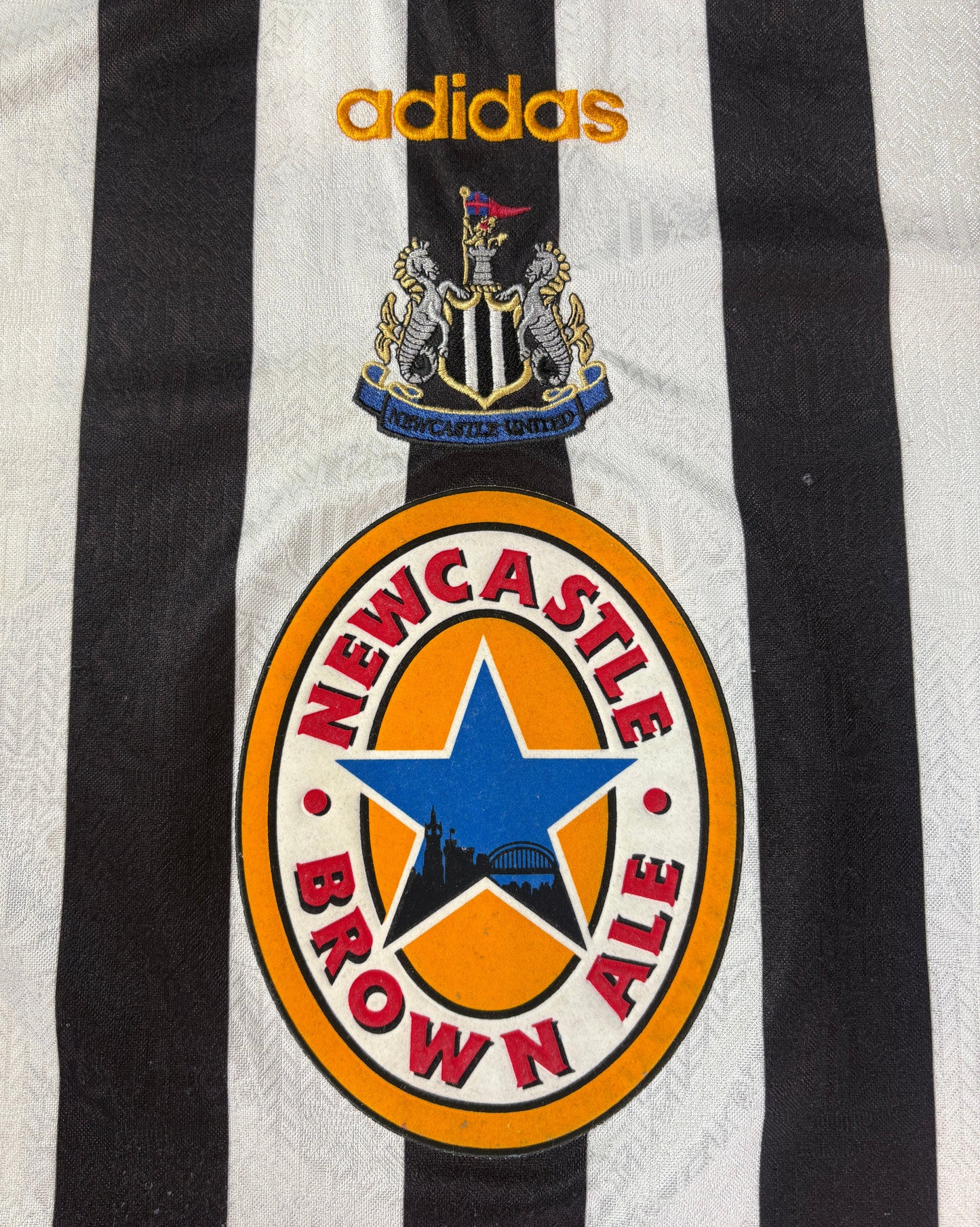 Newcastle United 1998/99 Home Adidas Football Shirt Extra Large