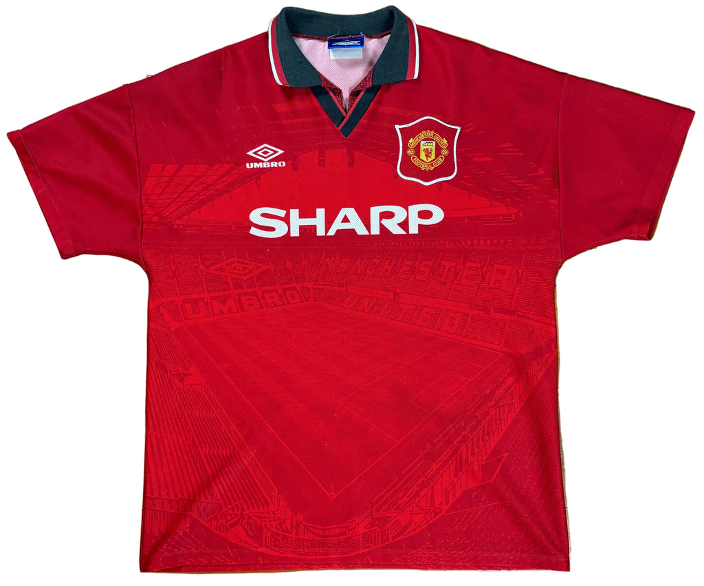 Manchester United 1994/96 Home Umbro Football Shirt Large