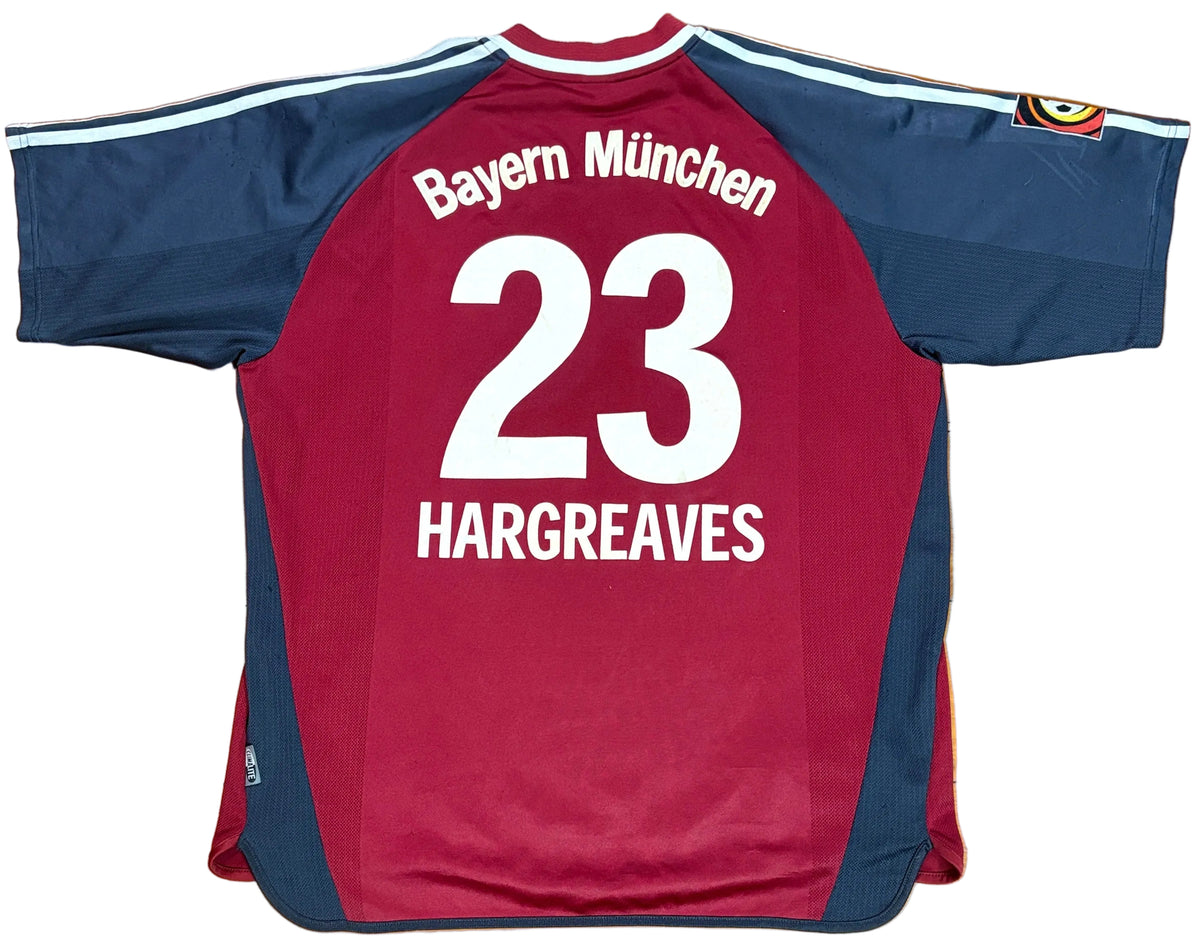 Bayern Munich 2001/02 Home Adidas Football Shirt Extra Large Hargraves 23