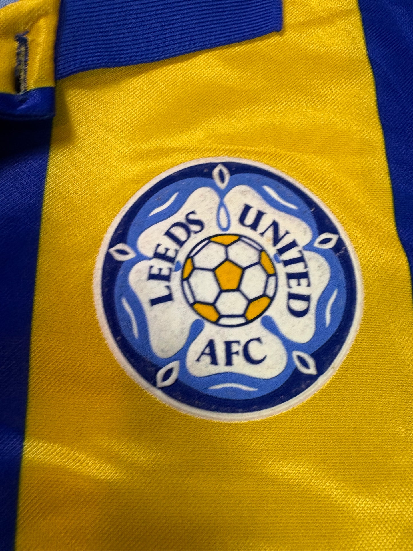Leeds 1993/95 Home Asics Football Shirt XXL Speed 11
