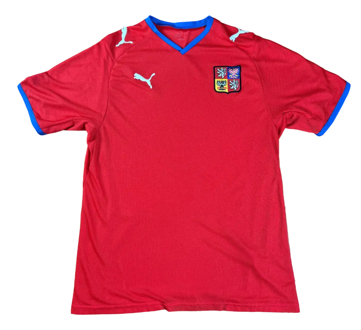 Czech Republic 2008 Home Puma Football Shirt Medium