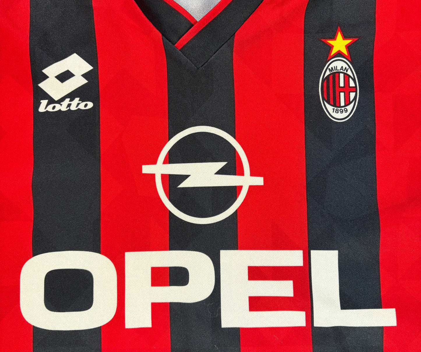 Ac Milan 1995/96 Home Lotto Football Shirt Medium