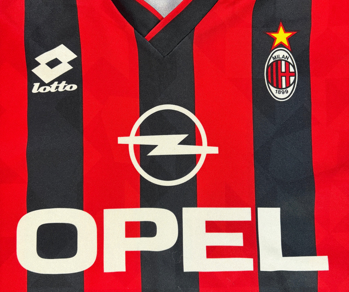 Ac Milan 1995/96 Home Lotto Football Shirt Medium