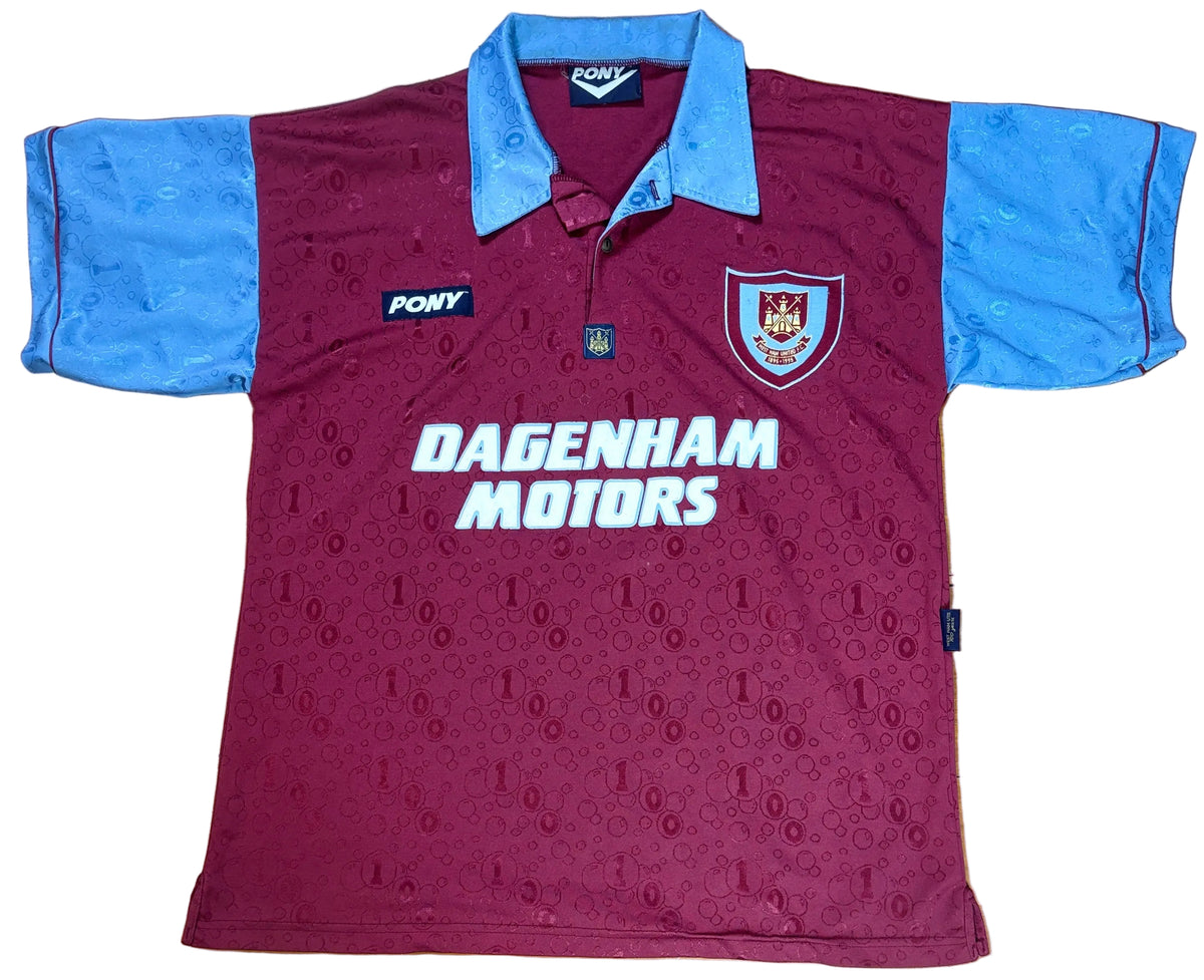 West Ham 1996/97 Home Pony Football Shirt Large
