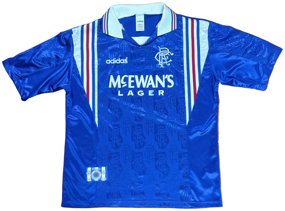 Rangers 1996/97 Home Adidas Football Shirt Large