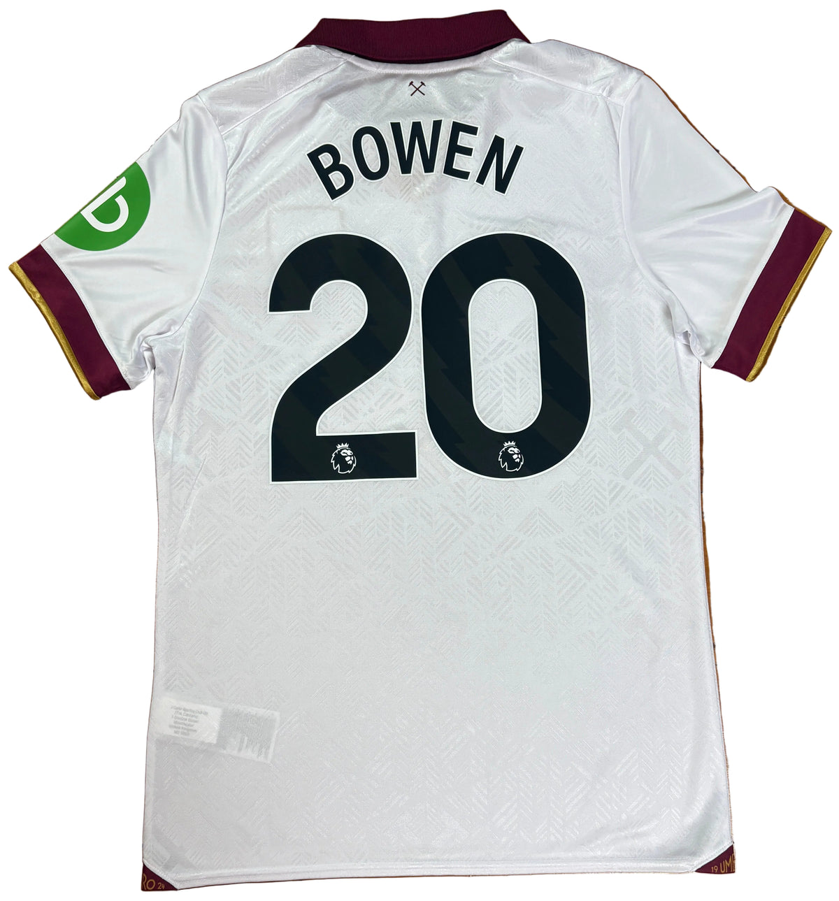 West Ham 2024/25 Away Umbro Football Shirt Medium Bowen 20