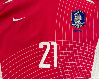South Korea 2002 Home Nike Football Shirt Extra Large J S Park 21