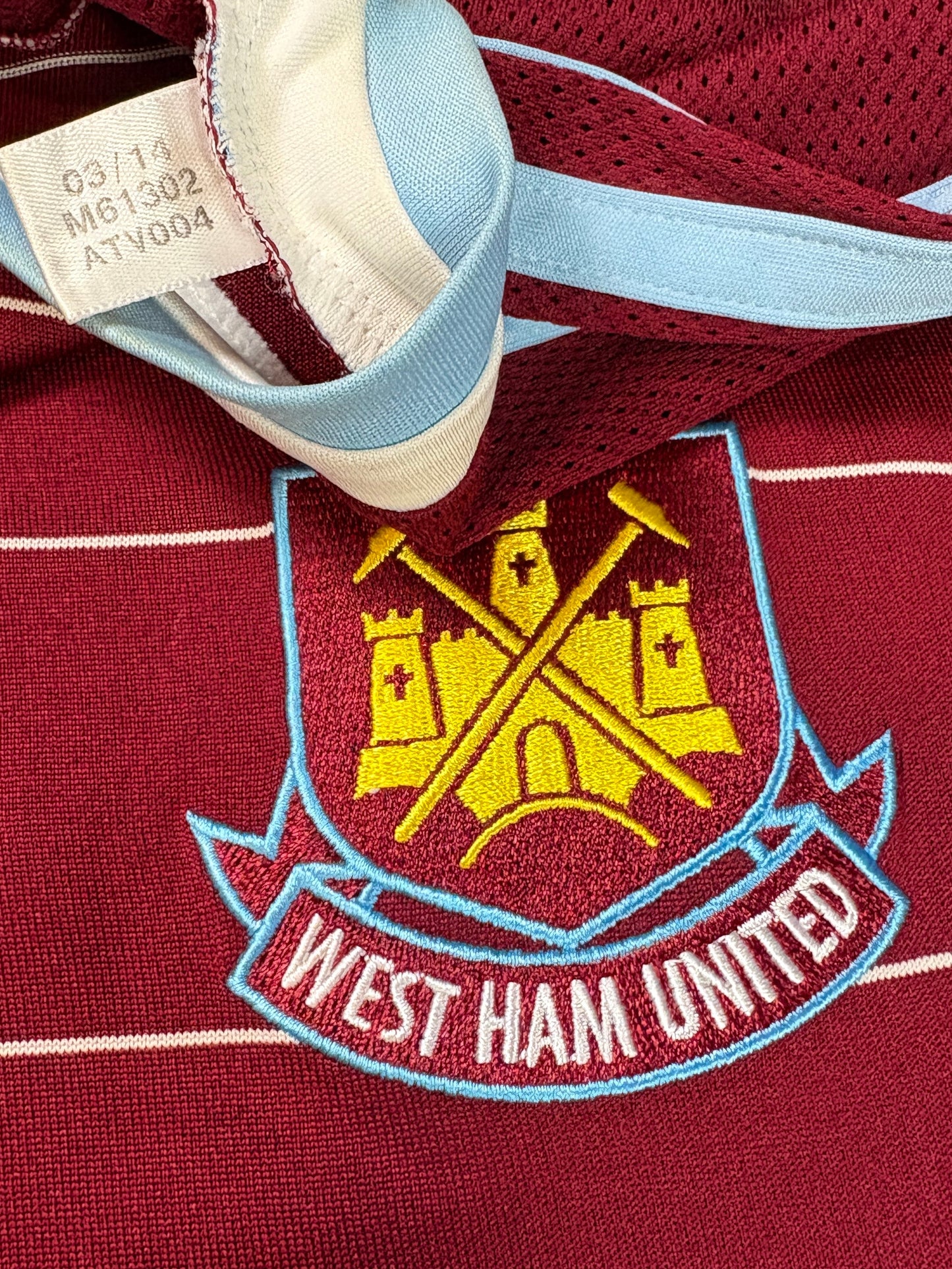 West Ham 2014/15 Home Adidas Football Shirt Large