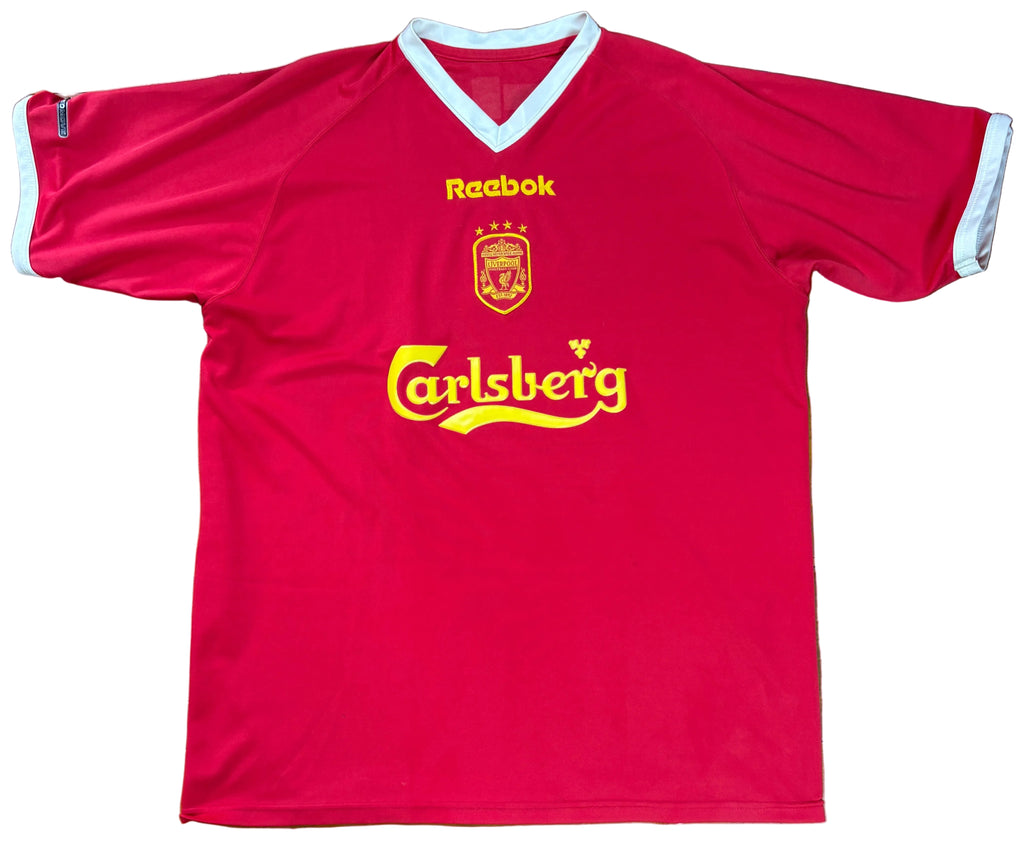 Liverpool 2001/02 Home Champions League Reebok Football Shirt Large