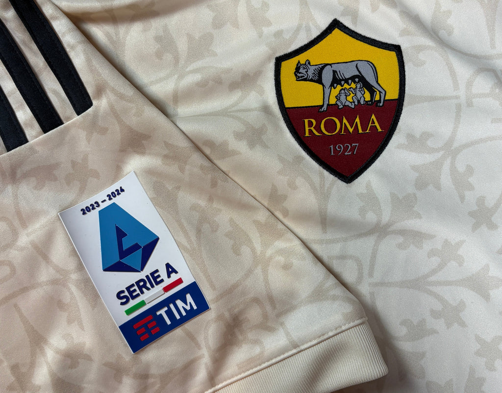 As Roma 2023/24 Away Adidas Football Shirt Large Totti 10