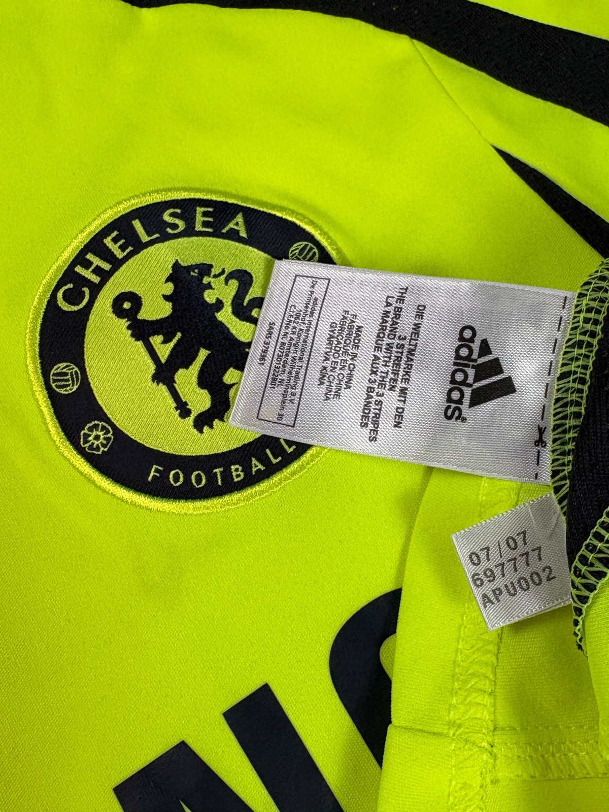 Chelsea 2007/08 Away Adidas Football Shirt XXL Anelka 39