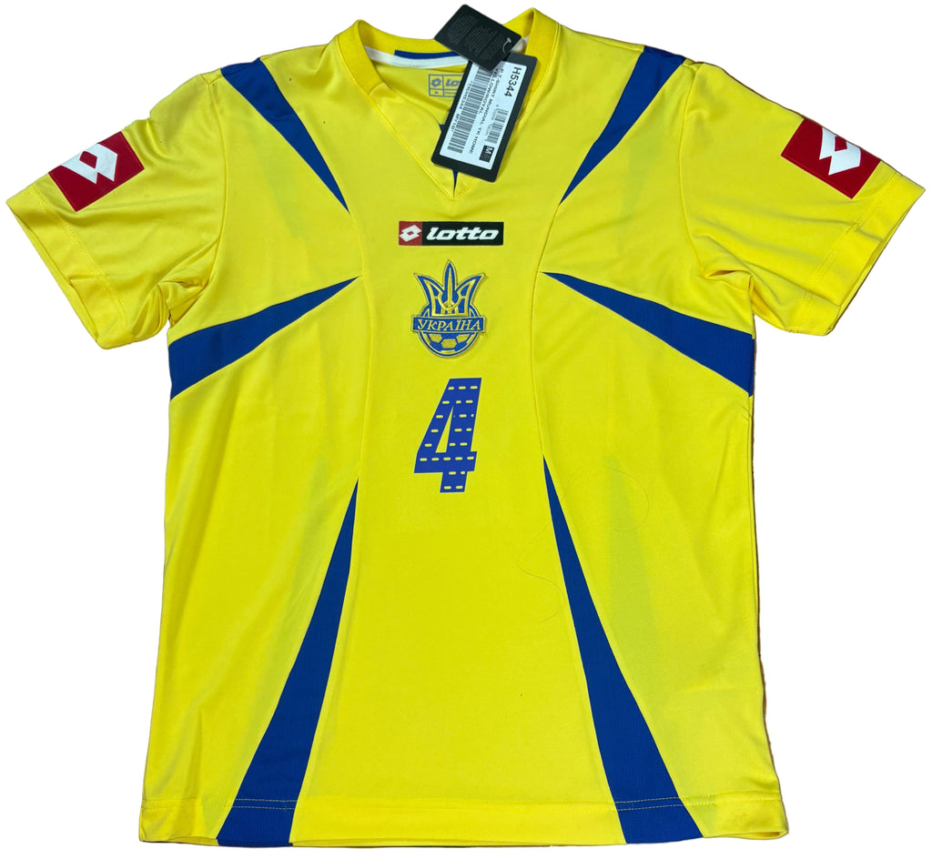 Ukraine 2006 Home Lotto Football Shirt Medium Tymoschuk 4