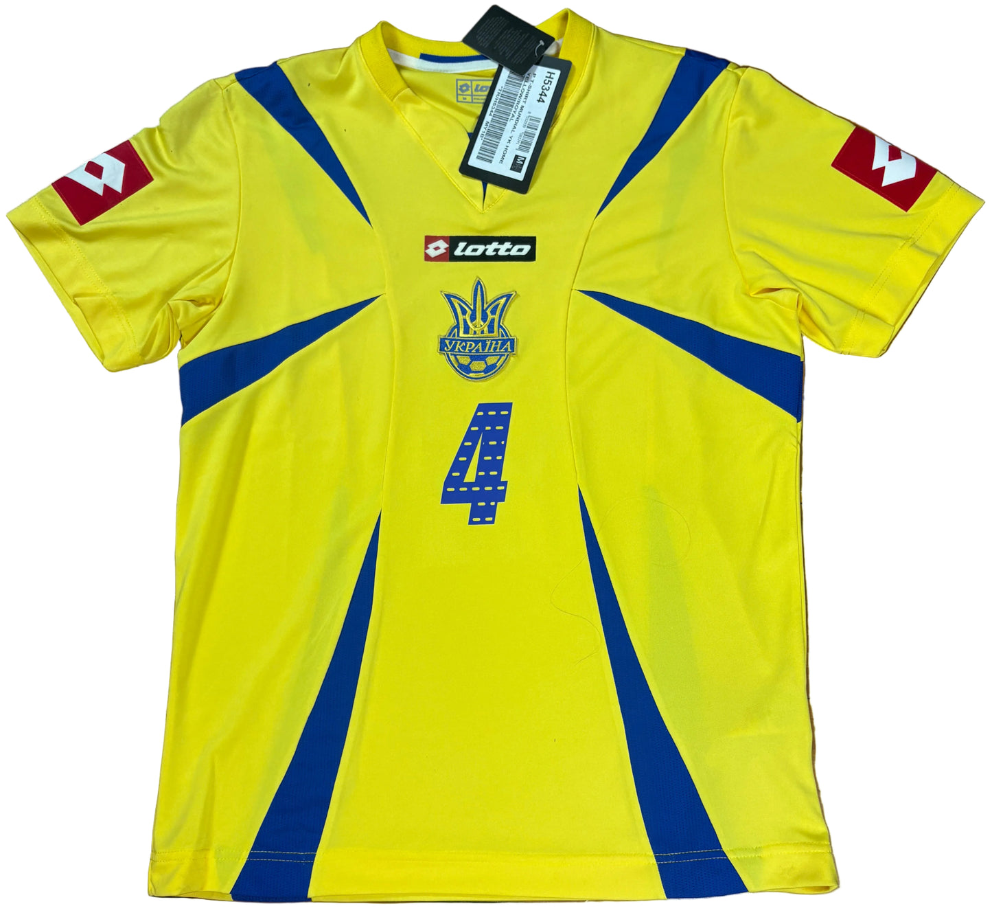 Ukraine 2006 Home Lotto Football Shirt Medium Tymoschuk 4